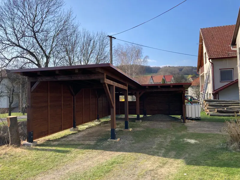 Pergoly, přístřešky – realizace Dřevostavby Matějíček (10)