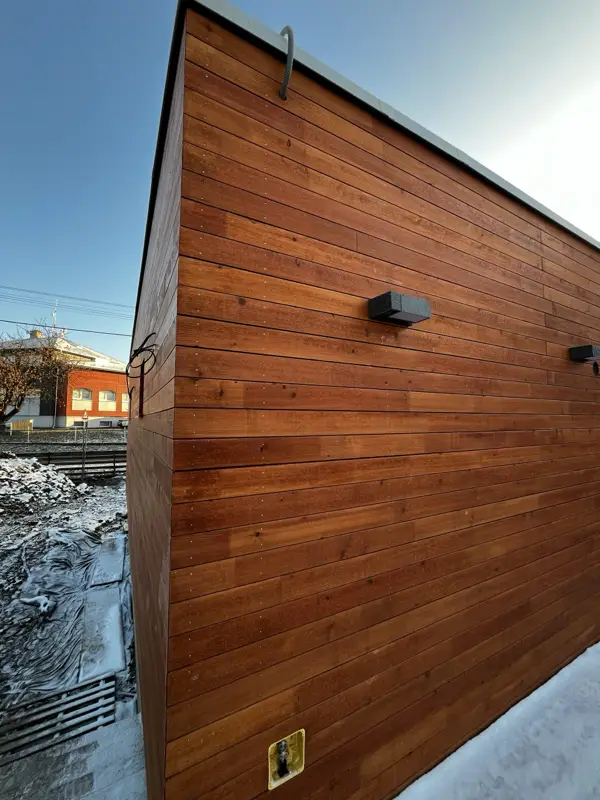 Dřevěná provětrávaná fasáda – realizace Dřevostavby Matějíček (2)